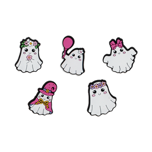 Pink Ghost Dog Collar Charm