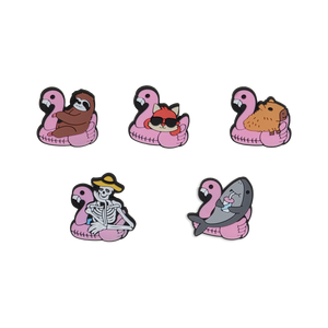 Flamingo Dog Collar Charm