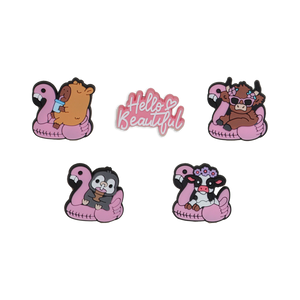 Flamingo 2 Dog Collar Charm