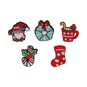 Candy Cane Christmas Dog Collar Charm